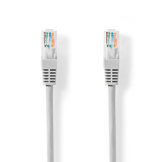 Cat 5e kabel | U/UTP | RJ45 hane | RJ45 hane | 0.50 m | Rund | PVC | Grå | Tag