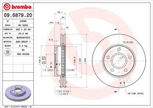 Bromsskiva, Framaxel, ford scorpio i, scorpio sedan i, scorpio turnier i, 5022668, 5023441, 5023444, 5027462, 5027463, 6168109, 6193694,