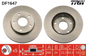 Bromsskiva, Framaxel, ford scorpio i, scorpio sedan i, scorpio turnier i, 5022668, 5023441, 5023444, 5027462, 5027463, 6133552, 6168109,