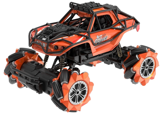 JJRC 2.4G 1:18 12-CH RC Stunt Car, Orange