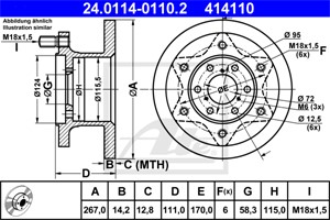 Bromsskiva, Framaxel, iveco daily flak/chassi i, daily flak/chassi ii, daily skåp i, daily skåp ii, 1904529, 93800492