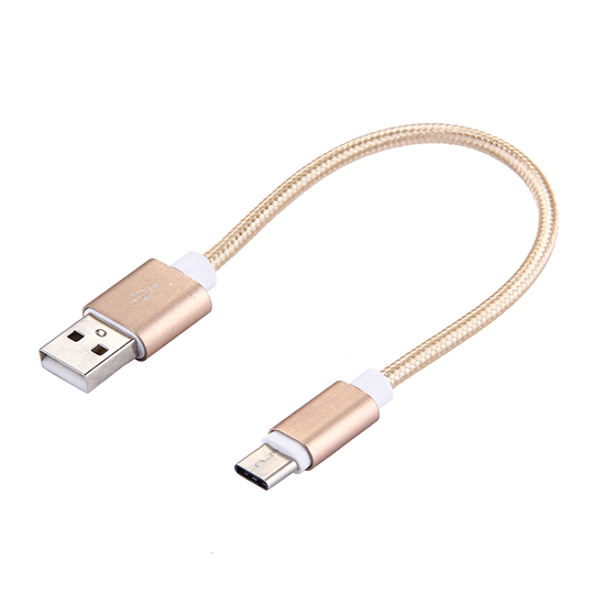 20 cm Laddkabel till Micro-SUB för Samsung, Sony, Huawei, HTC Guld