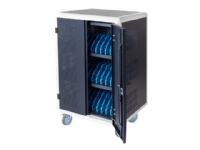 DIGITUS DN-45000 - Vogn med hjul (kun opladning) - för 30 surfplattor / bärbara datorer - låsbar - sort - utgång: 5 V