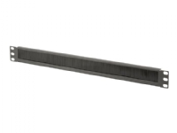 DIGITUS Professional DN-97661 - Kabelhanteringspanel med borste för rack - svart, RAL 9005 - 1U - 19