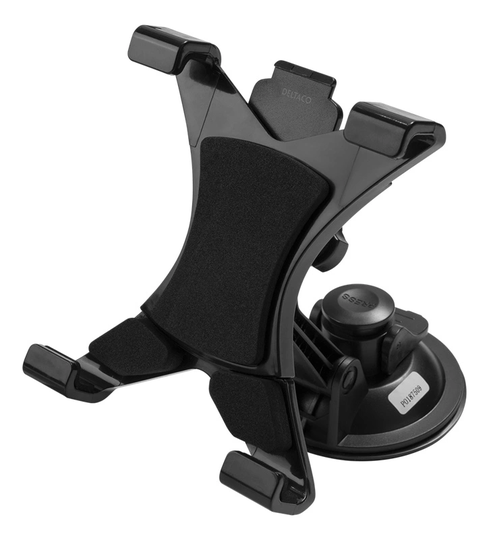 DELTACO universal car mount, for tablets, windshield suction cup