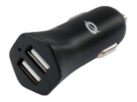 Conceptronic CARDEN - Strömadapter för bil - 12 Watt - 2.4 A - 2 utdatakontakter (USB)