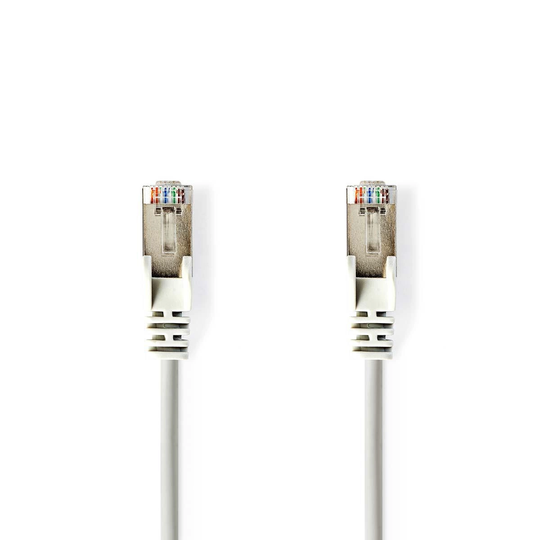 Cat 5e kabel | S/UTP | RJ45 hane | RJ45 hane | 10.0 m | Rund | LSZH / PVC | Grå | Plastpåse