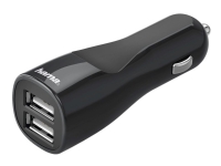 Hama Car Charger - Strömadapter för bil - 24 Watt - 4.8 A - 2 utdatakontakter (USB) - svart