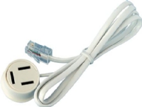 Telefonkabel RJ45/3 stolpe 30CM vit