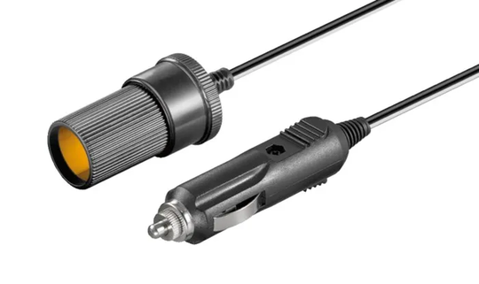 Luxorparts Förlängningskabel för 12 V-uttag 21 mm 1,8 m