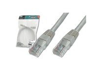 Oskärmad nätverkskabel digitus, cat5e, grå, 3 m