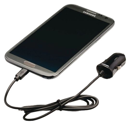 Valueline Billaddare micro USB USB - 12 V 1 meter svart 2.1A