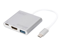 DIGITUS USB 3.0 Type-C HDMI Multiport Adaptor - Extern videoadapter - Parade PS176 - USB-C - HDMI