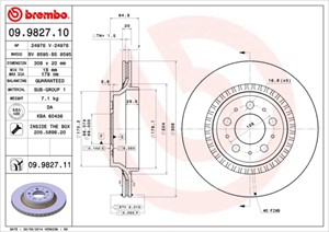 Bromsskiva, Bakaxel, volvo xc90 i, xc90 van i, 31423152, 31471824, 8624926, 86249260, 86249265