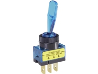 TRU COMPONENTS Vippbrytare för bil TC-R13-61B ILLUMINERAD BLÅ 1 st