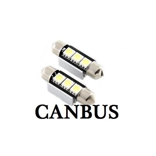LED Spollampa, Sockel C5W, 3-LED 2-Pack