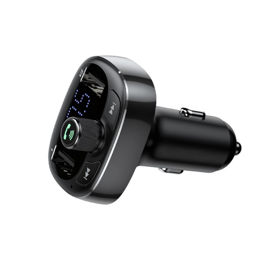 SiGN T Typed FM-sändare, Bluetooth-handsfree & Billaddare - Svart