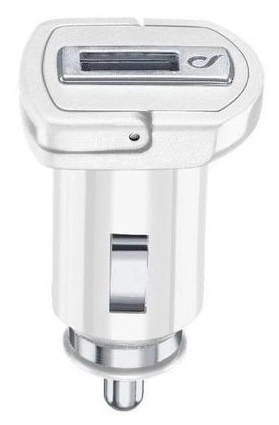 Cellularline Billaddare med 1xUSB 10W, Vit