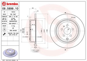 Bromsskiva, Bakaxel, citroën evasion minibus, minivan, evasion van, fiat ulysse, lancia zeta, peugeot 806, 806 van, 1474980080, 1618861