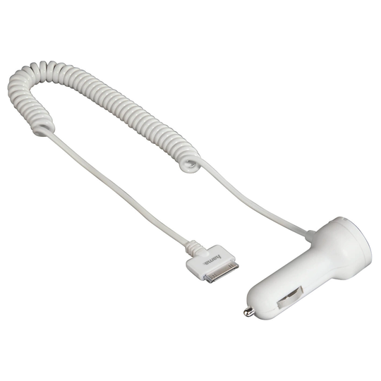 HAMA iPhone3/4 Laddare 12V vit 30pin MFI