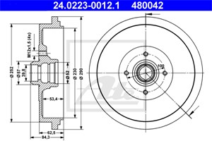 Bromstrumma, Bakaxel, vw passat b3/b4, passat b3/b4 variant, 357 501 615