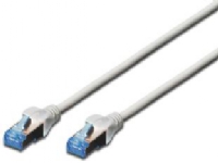 DIGITUS Premium - Patchkabel - RJ-45 (han) till RJ-45 (han) - 0,5 m - SFTP - CAT 5e - booted - grå