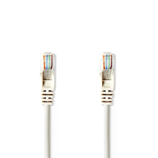 Cat 5e kabel | U/UTP | RJ45 hane | RJ45 hane | 10.0 m | Rund | PVC | Grå | Plastpåse