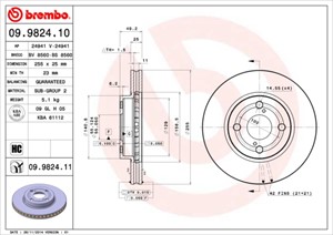 Bromsskiva, Framaxel, toyota corolla, corolla kombi, corolla sedan, 4351202070, 4351202071, 4351212621