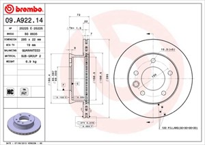 Bromsskiva, Framaxel, mercedes-benz, 9034210012, 9034210112, A9034210012, A9034210112
