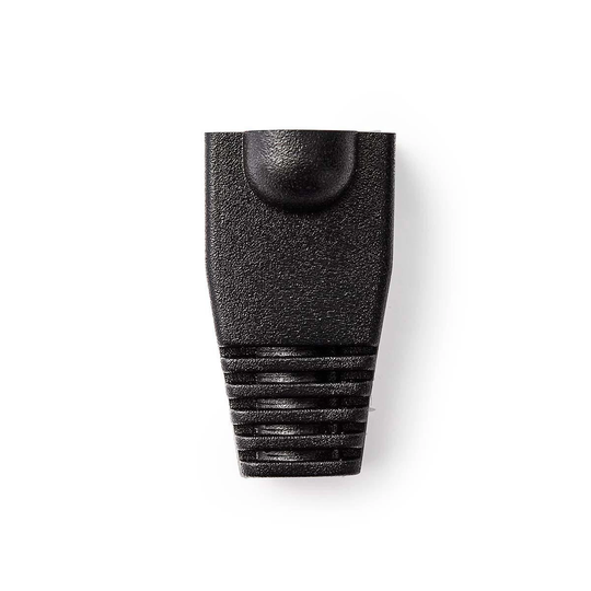 dragavlastningshylsa | RJ45 | 10 st. | PVC | Svart | Plastpåse