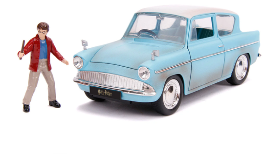 Harry Potter Bil 1959 Ford Anglia 1:24 med Figur