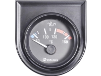 Equus 842109 Bil indbygningsinstrument Vand-/olietemperatur-visning måleområde 60 - 160 °C Standard Gul, Rød, Grøn 52 mm