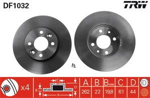 Bromsskiva, Framaxel, renault laguna i, laguna grandtour i, megane i, megane cabriolet i, megane coach i, megane scenic, safrane i, 60 0