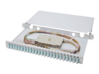DIGITUS DN-96322/3 - Fiber optisk splice boks - SC Duplex MM X 24 - grå, RAL 7035 - 1U - 19