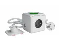 ZÃ¡suvka prodluÅ¾. PowerCube EXTENDED USB WirelessCharger A+C, White 2x USB, kabel 1,5m