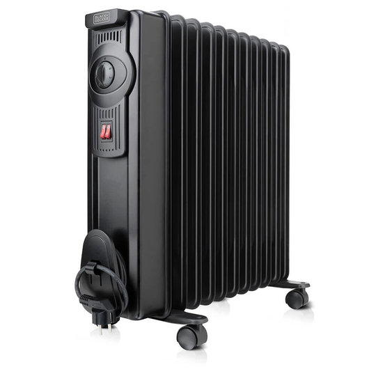Oljefyllt element 2000W Svart
