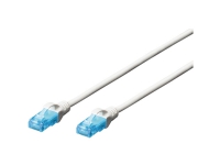 Oskärmad nätverkskabel Digitus, cat5e, vit, 10 m