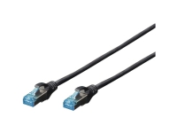 Visad nätverkskabel digitus, cat5e, svart, 2 m