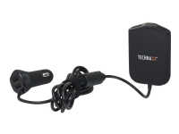 Technaxx Family Car Charger TE14 - Strömadapter för bil - 2.4 A - 4 utdatakontakter (USB)