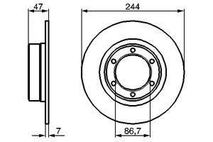 Bromsskiva, Framaxel, citroën 2 cv, acadiane, ami, ami break, dyane, mehari, 95 599 322, AM 451 23