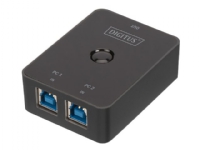 DIGITUS USB 3.0 Sharing Switch DA-73300-1 - USB-växel - 2 x SuperSpeed USB 3.0 - skrivbordsmodell