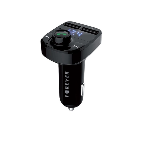 Forever FM-sändare med Bluetooth-handsfree, 2xUSB
