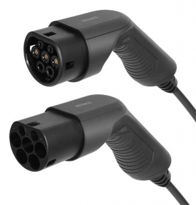 Laddkabel för elbil med Typ 2 - Typ 2 16A 1-fas 7m