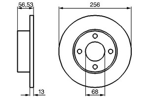 Bromsskiva, Framaxel, audi 80 b4 sedan, 895 615 301