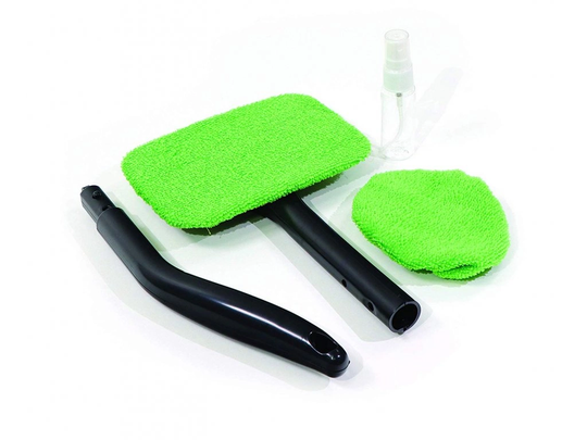 Rotatable car windshield brush