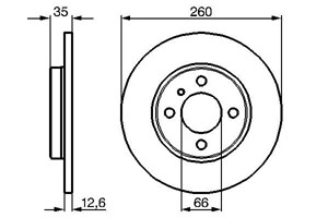 Bromsskiva, Framaxel, bmw 3 [e30], 3 cabriolet [e30], 34 11 1 154 747, 34 11 6 752 434