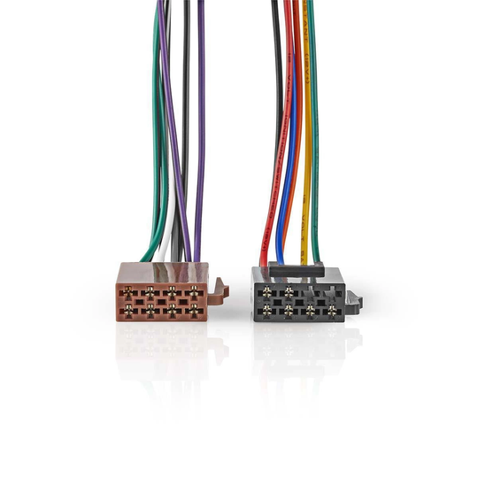 ISO Adapter Kabel | Standard | 0.15 m | Rund | PVC | Plastpåse