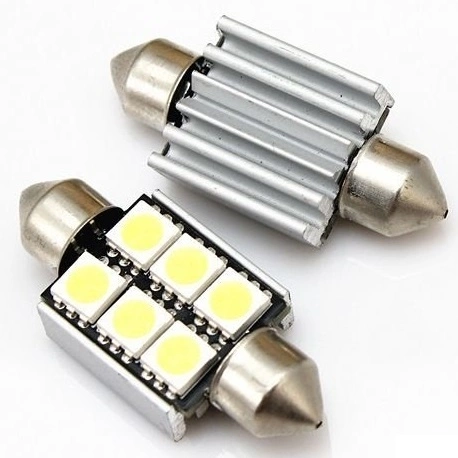 LED Spollampa, Sockel C5W, 6-LED