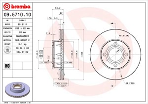 Bromsskiva, Framaxel, audi 80 b4 avant, 80 b4 sedan, cabriolet b3, coupe b2, coupe b3, 895615301A