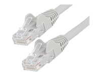 StarTech.com 1m LSZH CAT6 Ethernet Cable, 10 Gigabit Snagless RJ45 100W PoE Network Patch Cord with Strain Relief, CAT 6 10GbE UTP, Grey, Individually Tested/ETL, Low Smoke Zero Halogen - Category 6 - 24AWG (N6LPATCH1MGR) - Patchkabel - RJ-45 (han) til RJ-45 (han) - 1 m - 6 mm - UTP - CAT 6 - knastfri - grå